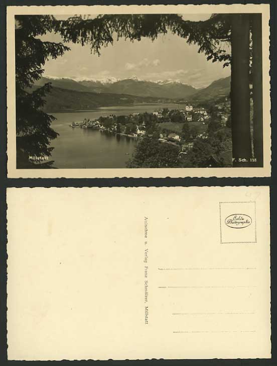 Austria Carinthia Old Photo Postcard MILLSTATT Panorama