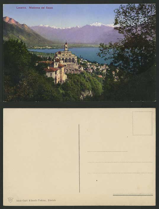 Swiss Old Coloured Postcard LOCARNO - Madonna del Sasso