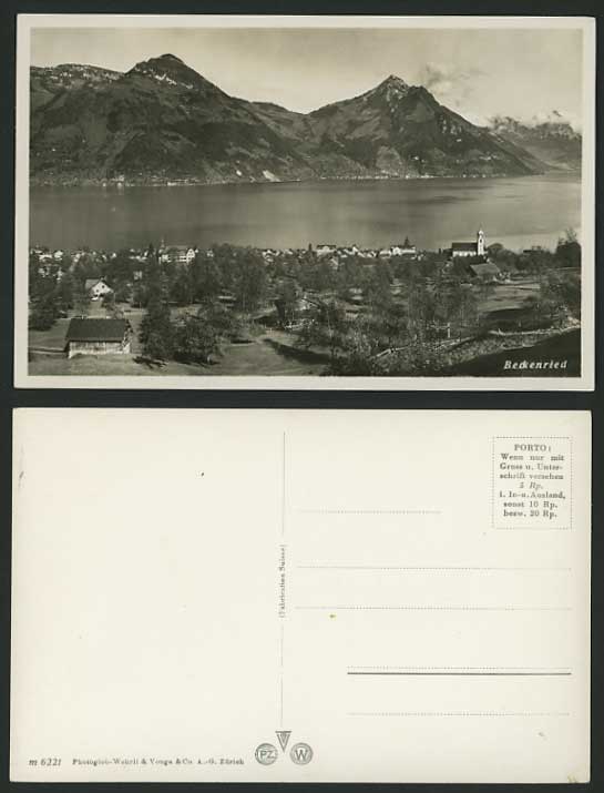 Switzerland Old RP Postcard BECKENRIED-KLEWENALP River