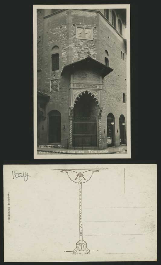 Italy Old Postcard FIRENZE Palazzo dell Arte della Lana