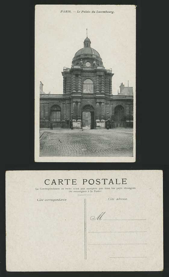 France Old B/W Postcard Le Palais du LUXEMBOURG PALACE