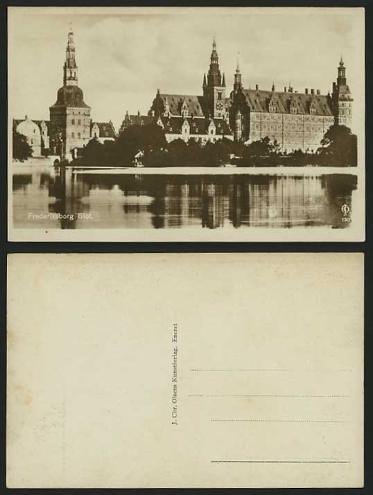 Denmark Old B/W Postcard FREDERIKSBORG CASTLE