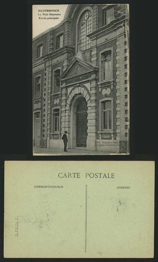 France Old B/W Postcard HAZEBROUCK Petit Seminaire