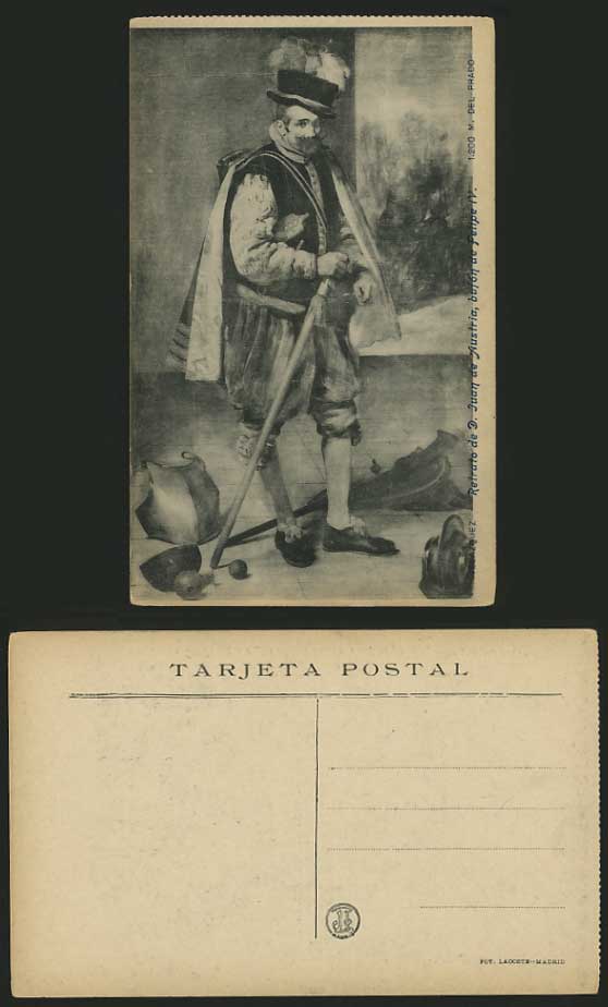 VELAZQUEZ Juan de Austria - Spanish Artist Old Postcard