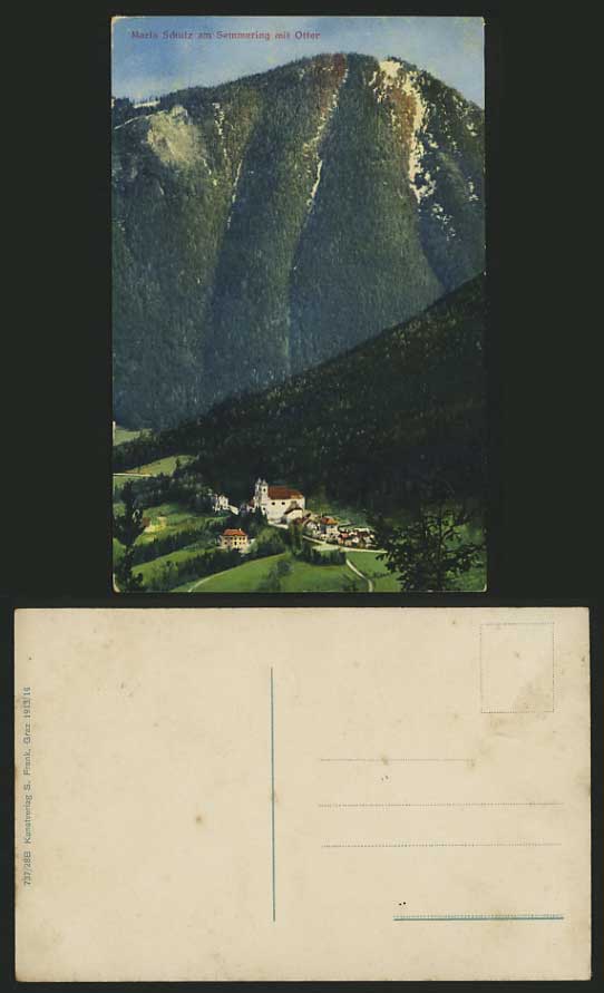 Austria c.1900 Colour Postcard SEMMERING Mountain Pass