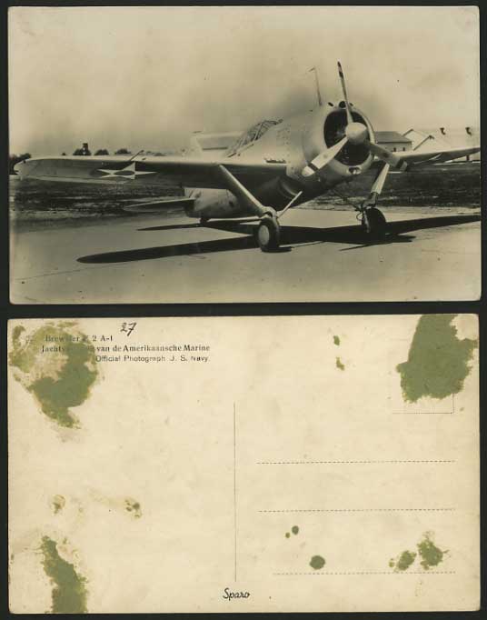 US AIR FORCE Navy Army FIGHTER AIRCRAFT Old RP Postcard