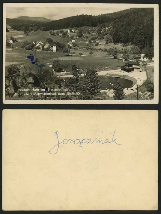 Czechoslovakia Old R.P. Card KARKONOSZE Luftkurort Hain