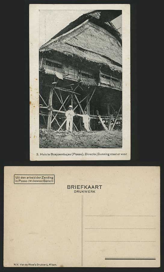 D.E.I. Indonesia Old Postcard - POSSO Central Sulawesi