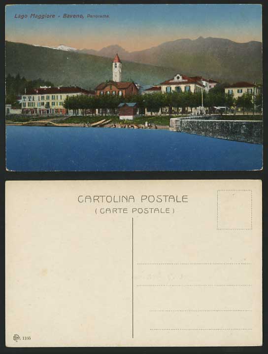 Italy Old Colour Postcard Piedmont BAVENO Lago Maggiore