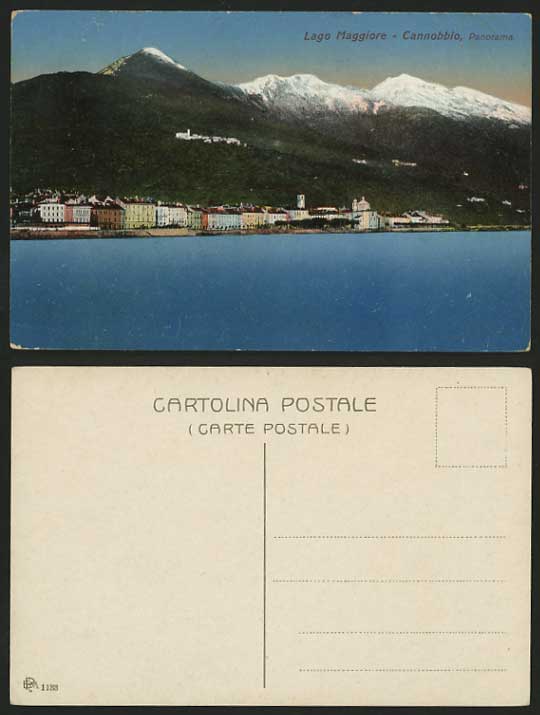 Italy Piedmont Old Postcard CANNOBIO Lake Lago Maggiore