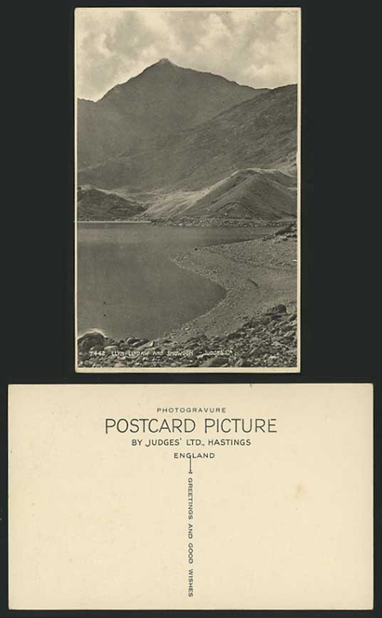 LLYN LLYDAW & SNOWDON Old Judges' Postcard Mountains