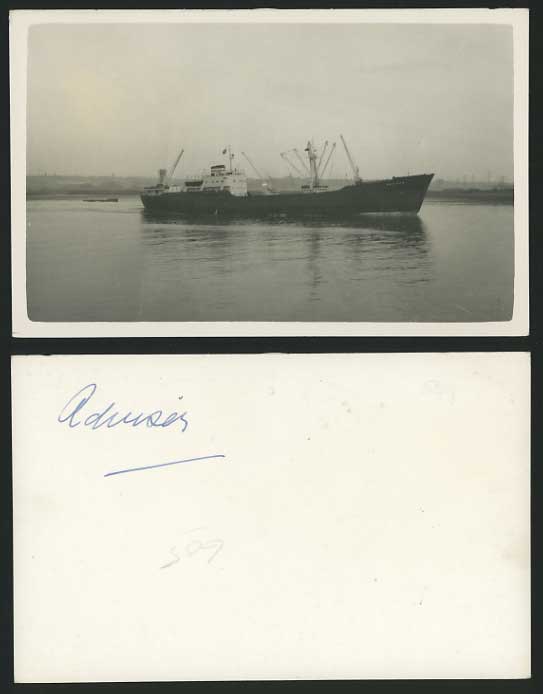 SHIPPING Old Real Photo Card Steam Boat - SHIP ADVISOR