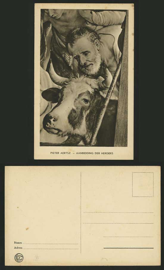 COW Pieter Aertsz Old Postcard - Aanbidding der Herders