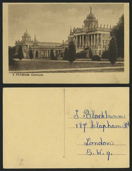 Germany Old Sepia Postcard POTSDAM Communs General View