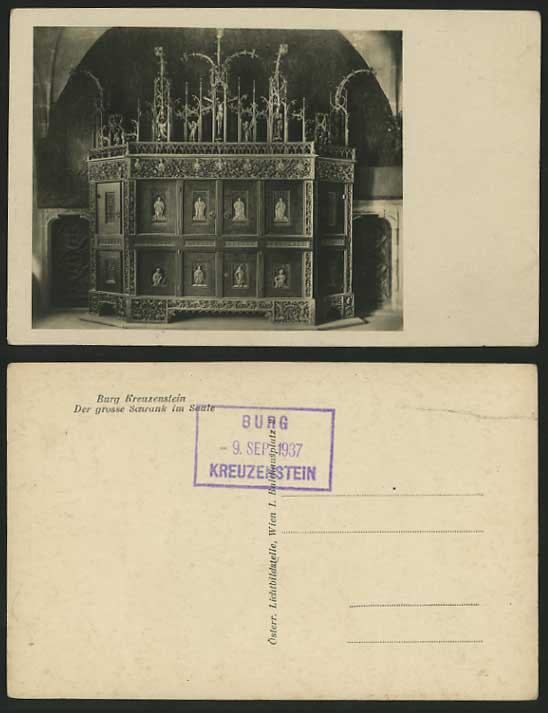 Austria 1937 Old R.P. Postcard BURG KREUZENSTEIN CASTLE