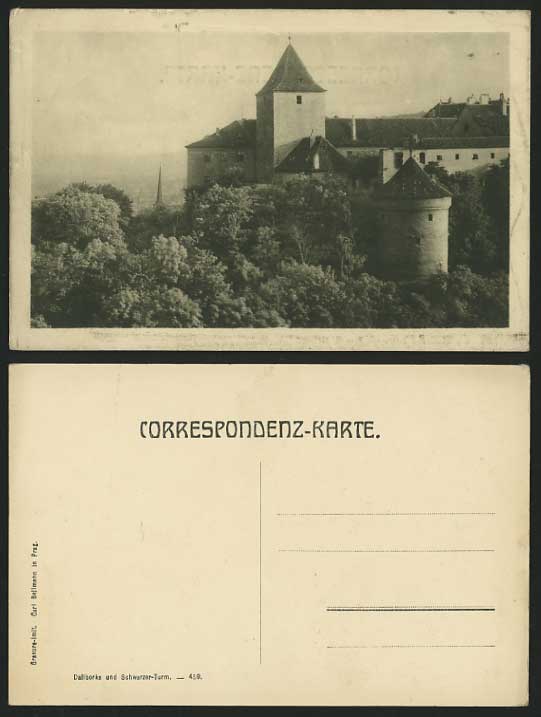 Czechoslovakia Old Postcard - DALIBORKA Schwarzer Turm