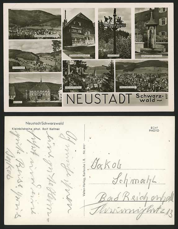 Germany Old Multiview RP Postcard BLACK FOREST Neustadt