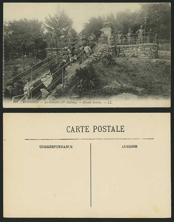 France Old Postcard LOURDES Le Calvaire - Escala Sancta
