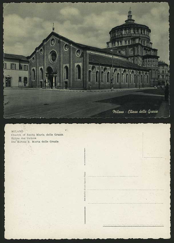 Italy Old Postcard Milano CHURCH - Chiesa delle Grazie