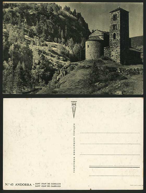 ANDORRA Old Real Photo Postcard - Sant Joan de Caselles