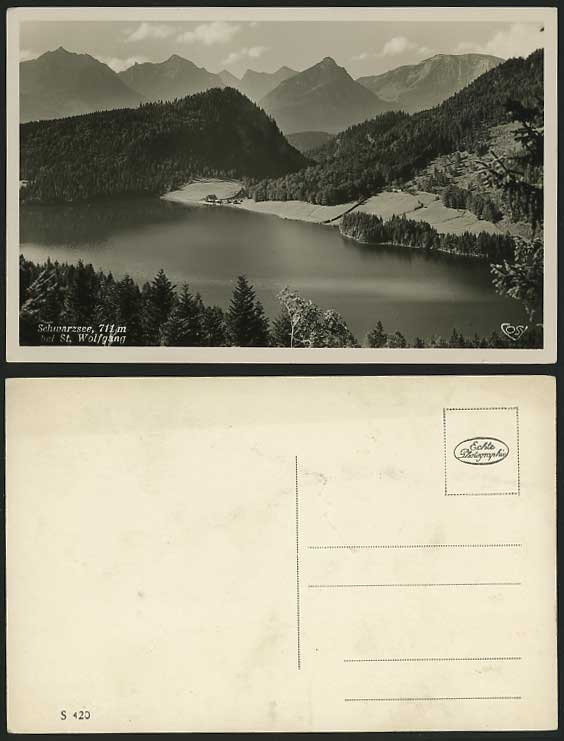 Austria Old Real Photo Postcard ST. WOLFGANG Schwarzsee