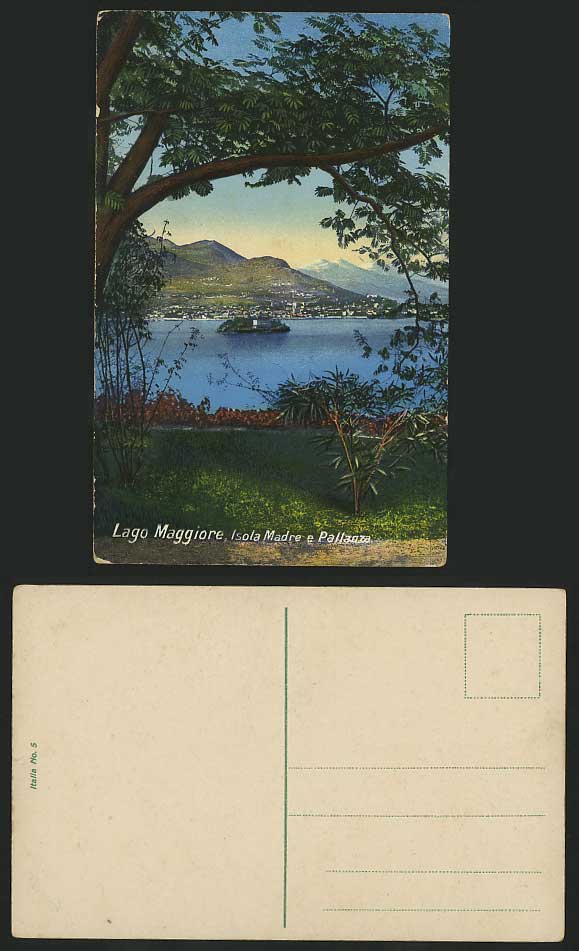 Italy Old Postcard LAKE MAGGIORE Isola Madre e Pallanza