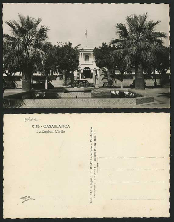 Morocco Old R.P. Postcard - CASABLANCA La Region Civile