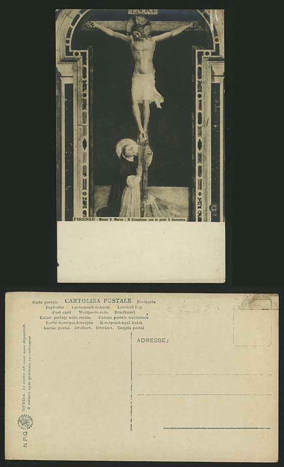 CRUCIFIXION - Museo S. Marco S. Domenico Old Postcard