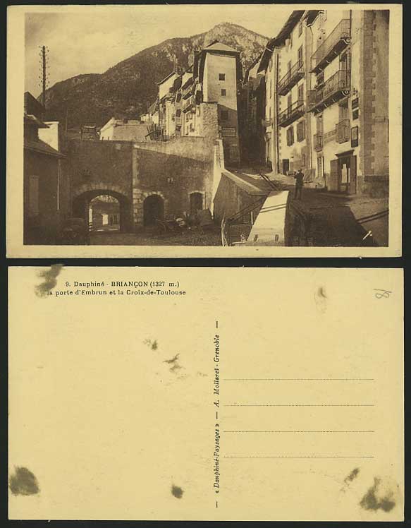 France Old Postcard DAUPHINE Briancon Croix-de-Toulouse
