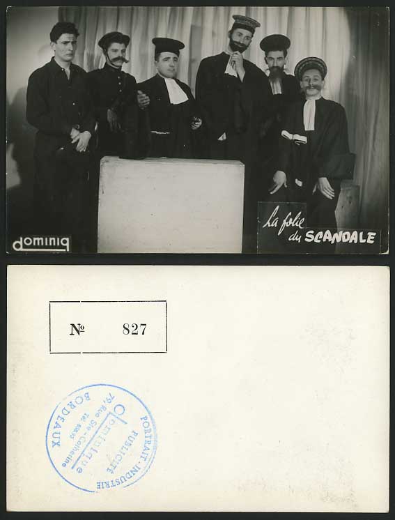 France Old Photo Postcard - FOLIE DU SCANDALE Dominique