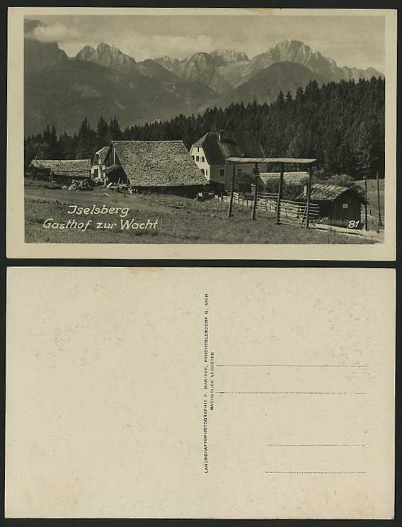 Austria Old R.P. Postcard ISELSBERG - Gasthof zur Wacht
