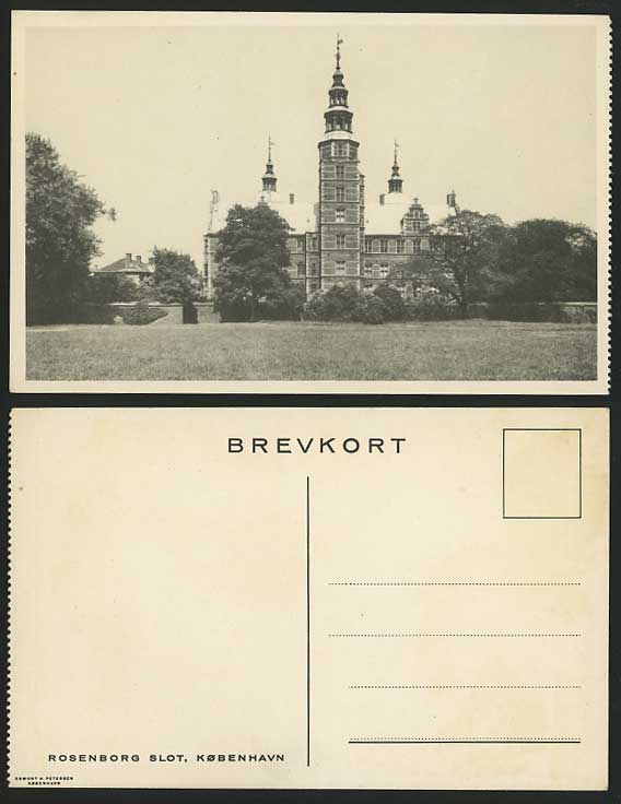 Denmark Old Postcard COPENHAGEN Rosenborg Slot CASTLE