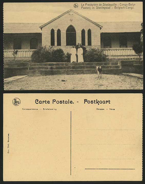 Belgian Congo Old Postcard - Presbytere de STANLEYVILLE
