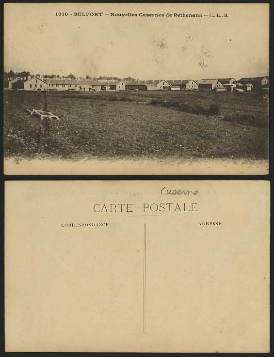 BELFORT Old Postcard Barracks / Casernes de Rethenans