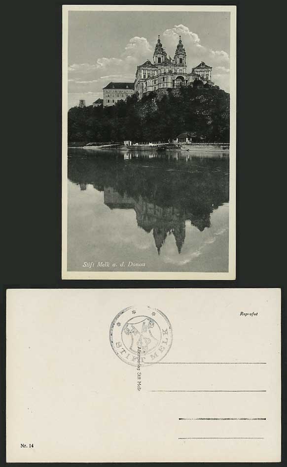 Austria Old B/W Postcard - MELK Stift Melk a. d. Donau