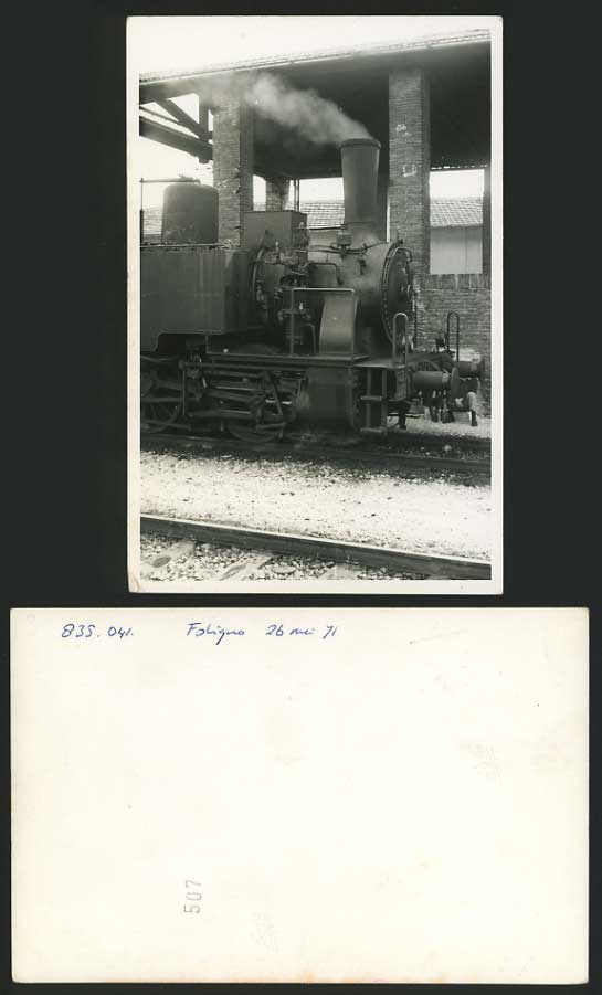 LOCOMOTIVE Engine - Foligns Train Railways Old Postcard