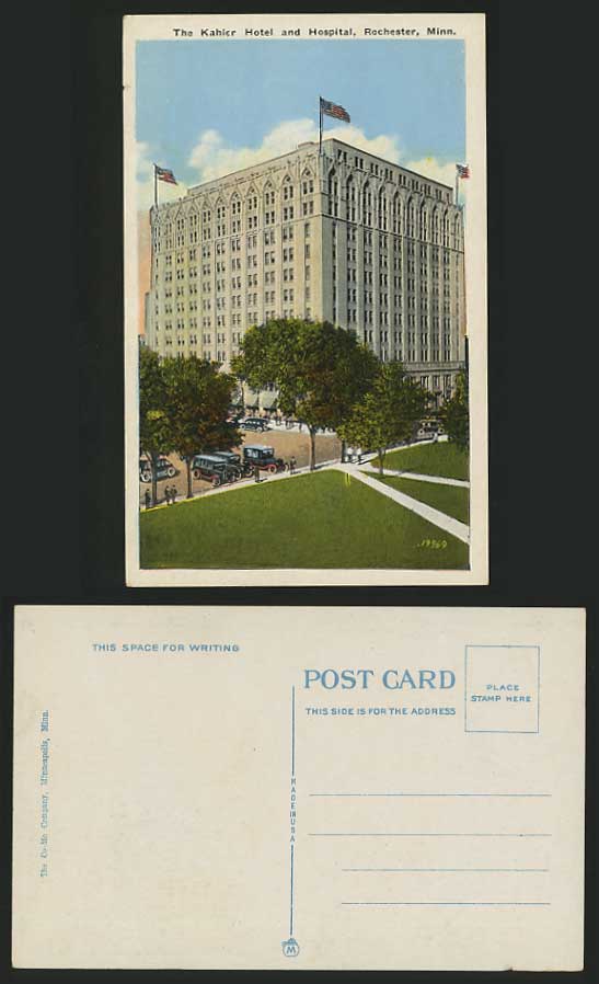 MINNESOTA Old Postcard Rochester Kahler Hotel Hospital