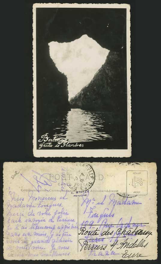 Portugal 1939 Old RP Postcard BERLENGAS Rocks Flandres