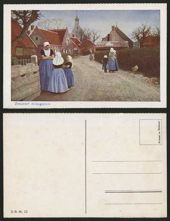 Netherlands Old Colour Postcard - Zeeuwsch dorpsgezicht