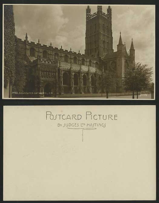 Gloucestershire Old R.P. Postcard GLOUCESTER CATHEDRAL