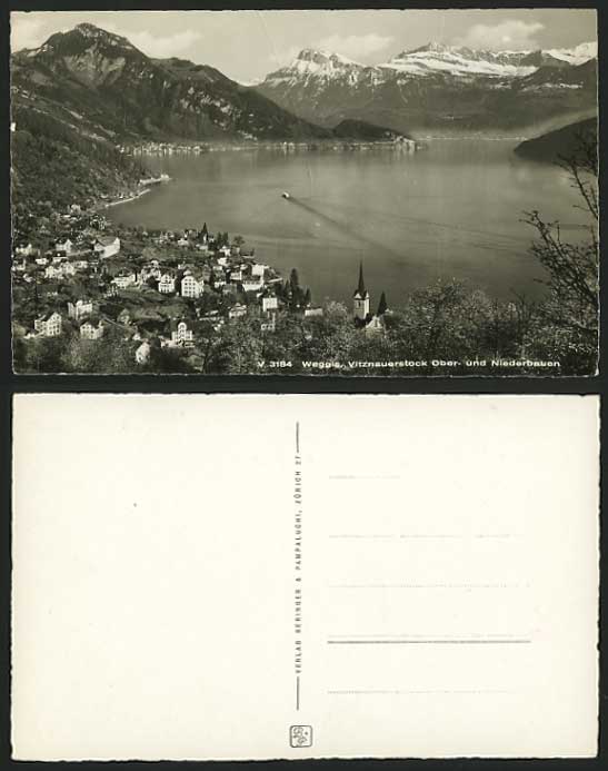 Swiss Old R.P. Postcard WEGGIS Vitznauerstock Oberbauen