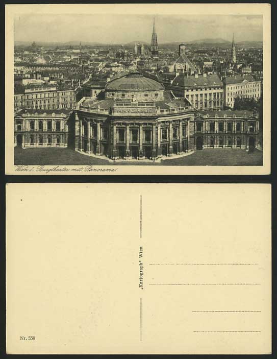 Austria Old Postcard Wien / VIENNA Burgtheater THEATER