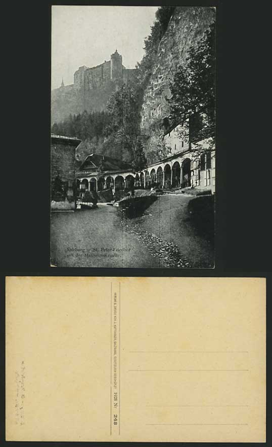 Austria 1928 Old Postcard SALZBURG - St. Peter Cemetery