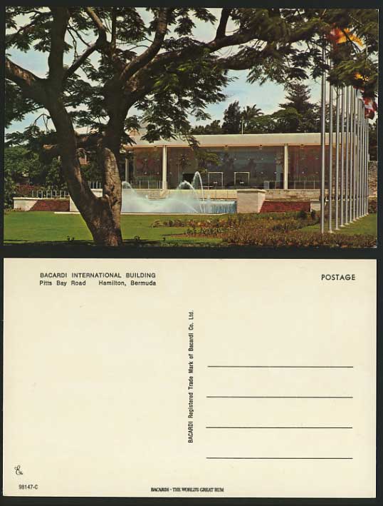 BERMUDA Postcard Bacardi Co. Ltd International Building