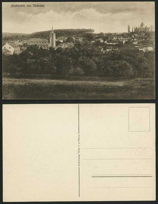 Germany Old Postcard MECHERNICH von Suedosten Panorama