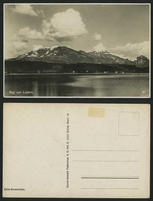 Swiss Old RP Postcard RIGI from Luzern Lucerne Mountain