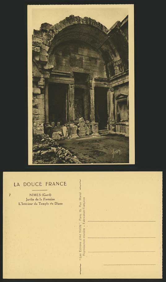 France Old Postcard NIMES Gard - Jardin de la Fontaine