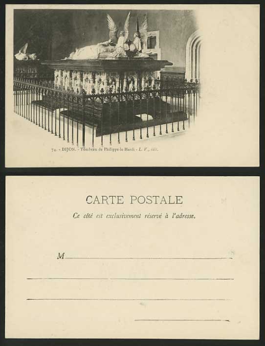 DIJON Old UB Postcard Tomb Tombeau de Philippe-le-Hardi