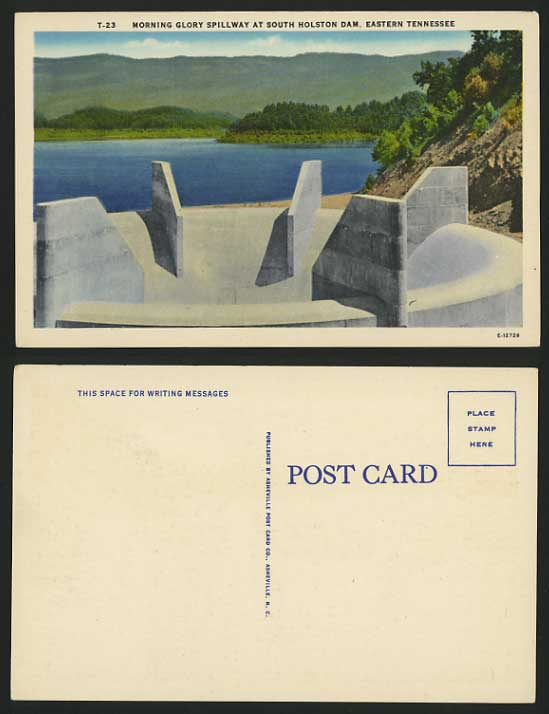 USA Old Postcard Eastern TENNESSEE - South Holston Dam