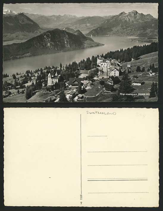 Switzerland Old Real Photo Postcard RIGI-KALTBAD 1440m